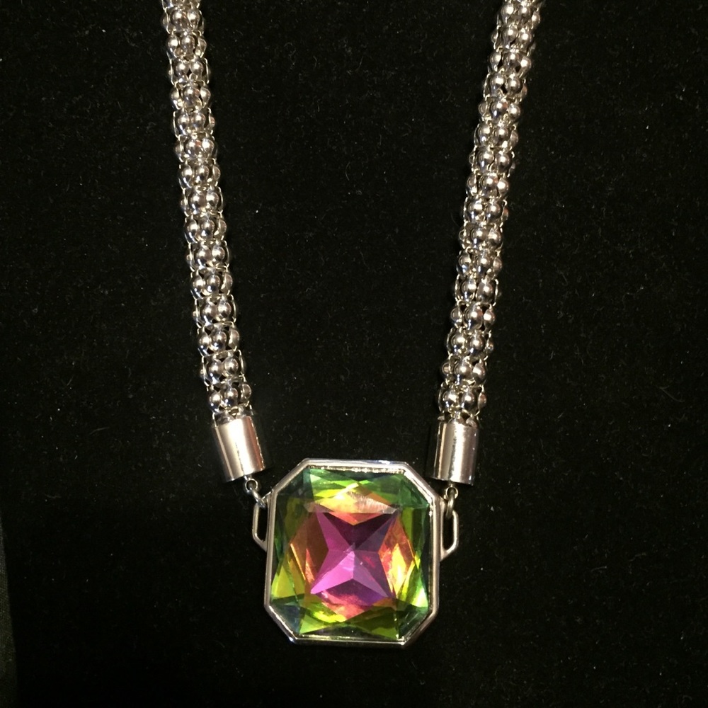 Rainbow crystal necklace